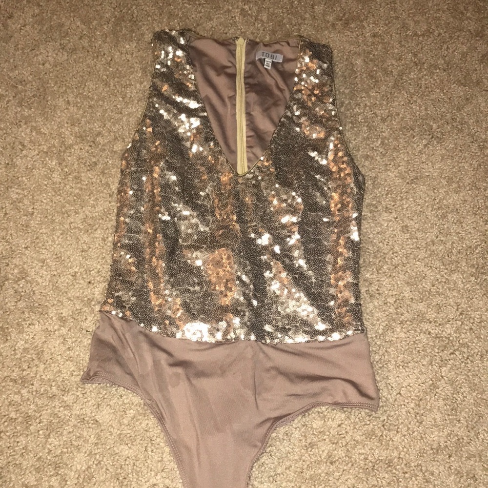 Gold Sequin Bodysuit